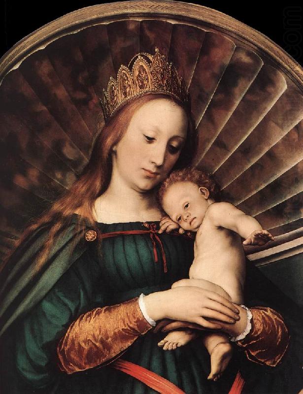 HOLBEIN, Hans the Younger Darmstadt Madonna (detail) sg china oil painting image